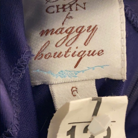 Suzi Chin 4 Maggy bout. Dark purple Cocktail dress - Picture 4 of 6